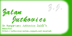 zalan jutkovics business card